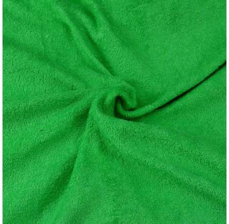 Froté prostěradlo zelené 140x200