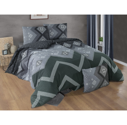 Povlak flanel Scandinavia green 30x40