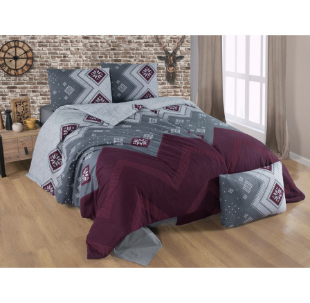 Povlak flanel Scandinavia red 30x40