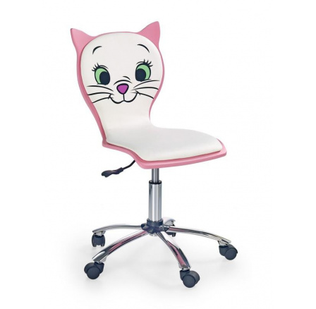 Dětská židle KITTY 2 /růžová+bílá