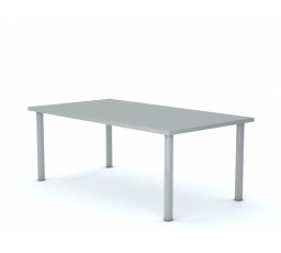 Školní lavice CLASSIC obdelník 1200x750, šedý rám/šedá deska velikost 4