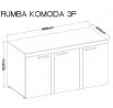 Komoda Rumba 3F DL22