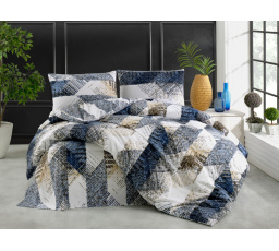 Povlak flanel Laris blue 40x40