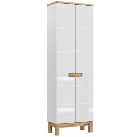 BALI BÍLÉ 805 SADA. Vysoká skříň 4D/ White High Cabinet 4D 60cm CU-COC-834012  FSC MIX 70%