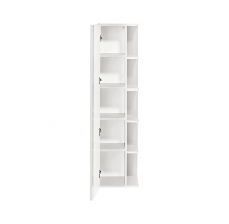 TWIST BÍLÁ 802 vysoká skříňka se zrcadlem 1D/ White high cabinet with mirror 1D 35cm CU-COC-834012  FS