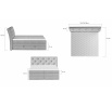 Postel - boxspring MIRIAM - Dora 96