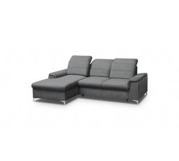 BENETON MINI - Levá rohová sedací souprava - látka Tmavě šedá Zetta 305 Dark grey - kolekce "MRS"(Bergamo mini)(K250)