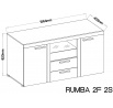 Komoda Rumba 2F2S DL20