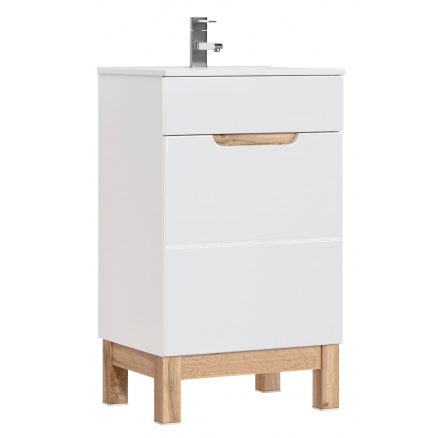 BALI BÍLÁ 824 skříňka pod umyvadlo 1D/ White cabinet under washbasin 1D 50cm CU-COC-834012  FSC MIX 70%