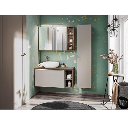 SANTA FE TAUPE 84-60-A-2D Skříňka se zrcadlem / Mirror Cabinet CU-COC-834012  FSC MIX Credit