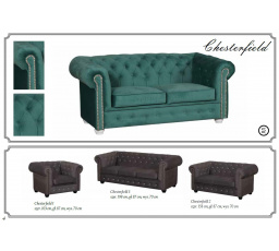 Sestava Chesterfield - obyčejné knoflíky