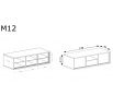 TV stolek MEDIOLAN M12 Natural Hikora