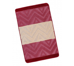 Koupelnová předložka 60x100cm Chevron burgundy