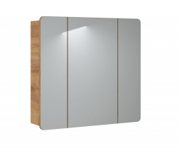 ARUBA BÍLÁ 843 Skříňka se zrcadlem 3D / Mirror cabinet 3D 80CM  CU-COC-834012  FSC MIX Credit