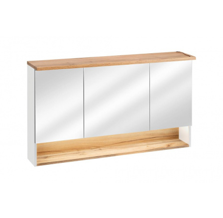 BAHAMA BÍLÁ 843 skříňka se zrcadlem 3D/ mirror cabinet 3D 120 cm CU-COC-834012  FSC MIX Credit