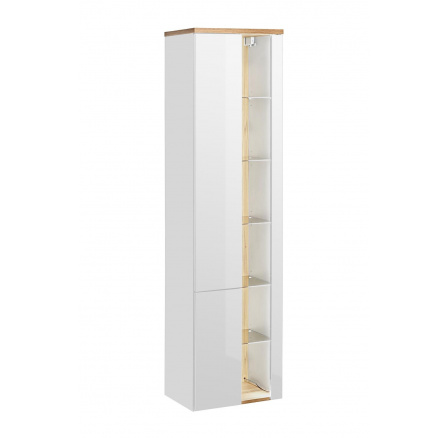 BAHAMA BÍLÁ 800 KPL/ vysoká skříňka 2D/ White High cabinet 2D 45CM CU-COC-834012  FSC MIX Credit