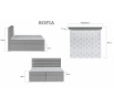 Postel - boxspring SOFIA - Sawana 14