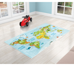Dětský kobereček 80x150 cm světadíly