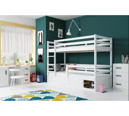 Patrová postel BINGO bez matrací 80x190 cm, Bílá