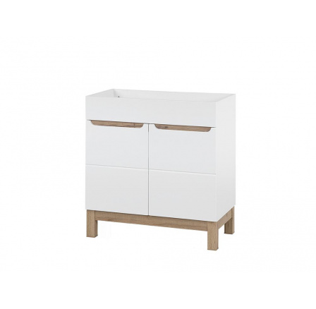 BALI BÍLÁ 821 skříňka pod umyvadlo 2D/ White cabinet under washbasin 2D 80cm CU-COC-834012 FSC MIX 70%