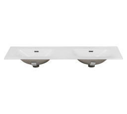 SKY120D-8099 umyvadlo nábytkové dvojitá mísa - cabinet basin/ double sink 121 x 46cm