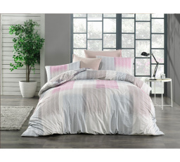 Povlečení bavlna 140x200, 70x90cm Granada pink hotelový uzávěr