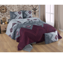 Povlak flanel Scandinavia red 50x50